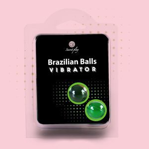 BOLAS LUBRIFICANTES BRAZILIAN BALLS SHOCK EFEITO VIBRADOR 2 x 4GR - Image 1