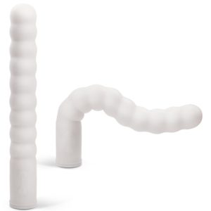 VIBRADOR RECARREGÁVEL COM AQUECIMENTO ZIG ZAG BRANCO - Image 1