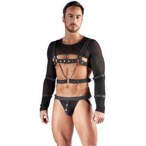 CONJUNTO DE 4 PEÇAS SVENJOYMENT BONDAGE PRETO - Image 9