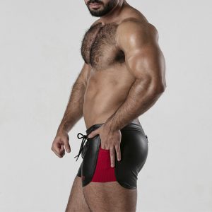 CALÇÃO PERNEIRA 2 WAY ZIPPER CONTRAST SHORT VERMELHO LOCKER GEAR - Image 6