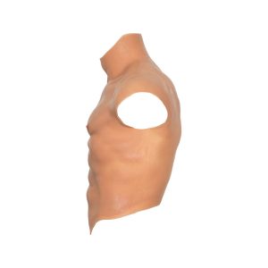 T-SHIRT DE SILICONE DE TORSO MASCULINO COM ABODMINAIS - Image 3