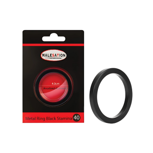 MALESATION - ANEL PENIANO METAL RING BLACK STAMINA