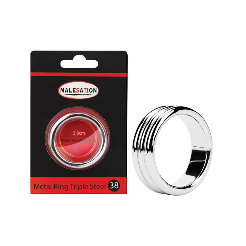 MALESATION - ANEL PENIANO DE METAL TRIPLE STEEL