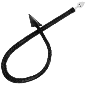 OHMAMA FETISH - DEVIL'S CAUDA COURO E METAL PLUG 7 CM - Image 1