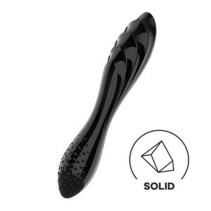 DILDO DE VIDRO DAZZLING CRYSTAL 1 PRETO SATISFYER - Image 6