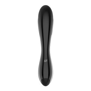 DILDO DE VIDRO DAZZLING CRYSTAL 1 PRETO SATISFYER - Image 5