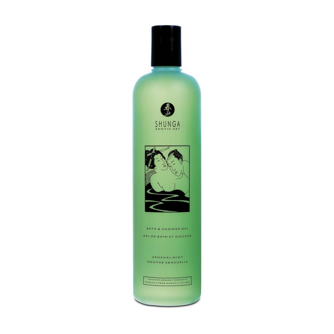GEL DE DUCHE E BANHO - MENTA SENSUAL - 12.5 FL OZ / 370 ML - SHUNGA EROTIC ART