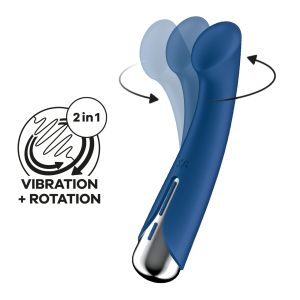 VIBRADOR SPINNING G-SPOT 1 AZUL SATISFYER - Image 1