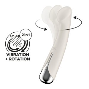 VIBRADOR SPINNING G-SPOT 1 BEGE SATISFYER - Image 1