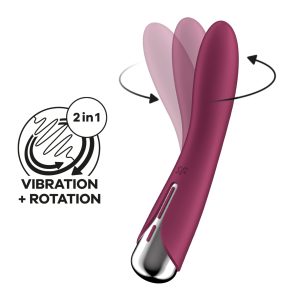 VIBRADOR SPINNING VIBE 1 VERMELHO SATISFYER - Image 8