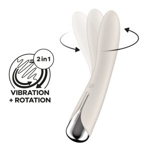 VIBRADOR SPINNING VIBE 1 BEGE SATISFYER - Image 1