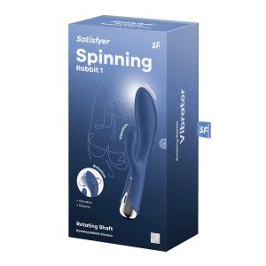 VIBRADOR SPINNING RABBIT 1 AZUL SATISFYER - Image 3