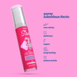GEL LUBRIFICANTE STEAL MY KISSES COM SABOR A CHAMPANHE COM MORANGO CRUSHIOUS 10ML - Image 6