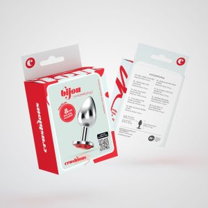 PLUG ANAL JOIA BIJOU VERMELHO MÉDIO CRUSHIOUS COM BOLSA AVELUDADA GRÁTIS - Image 7