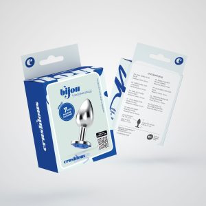 PLUG ANAL JOIA BIJOU AZUL PEQUENO CRUSHIOUS COM BOLSA AVELUDADA GRÁTIS - Image 7