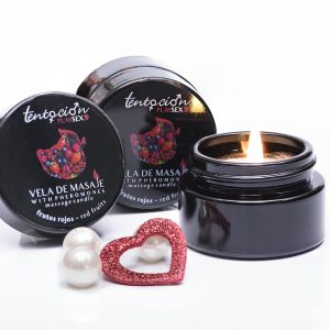 VELA COM FEROMONAS AROMA FRUTOS VERMELHOS 20ML TENTACIÓN PLAY SEX - Image 2