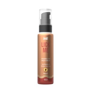 GEL BEIJÁVEL COM EFEITO CALOR E SABOR A PÊSSEGO LICK ME INTT 50ML - Image 1
