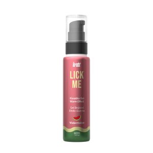 GEL BEIJÁVEL COM EFEITO CALOR E SABOR A MELANCIA LICK ME INTT 50ML - Image 1
