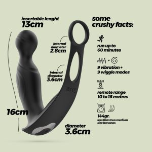 VIBRADOR DE PRÓSTATA COM COMANDO FLAMMA CRUSHIOUS - Image 8