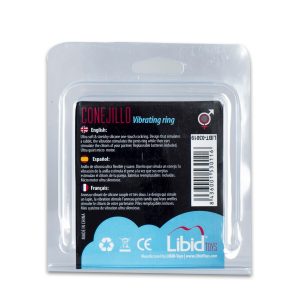ANEL VIBRATÓRIO CONEJILLO TRANSPARENTE LIBID TOYS - Image 5