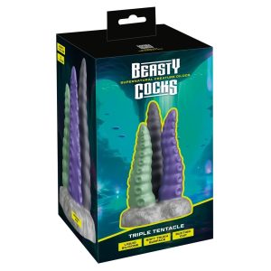 DILDO TRIPLE TENTACLE BEASTY COCKS - Image 2