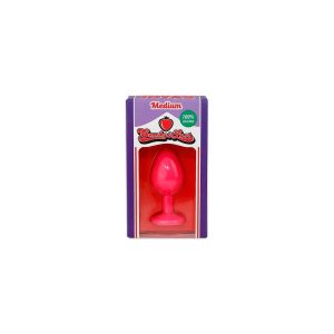 PLUG ANAL DE SILICONE COM JOIA ROSA CANDY LUST - Image 3