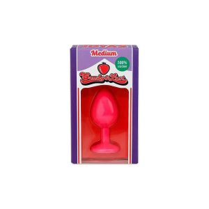 PLUG ANAL DE SILICONE COM JOIA ROSA CANDY LUST - Image 6