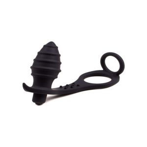 PLUG ANAL VIBRATÓRIO COM ANEL PRETO ROCK IT - Image 1