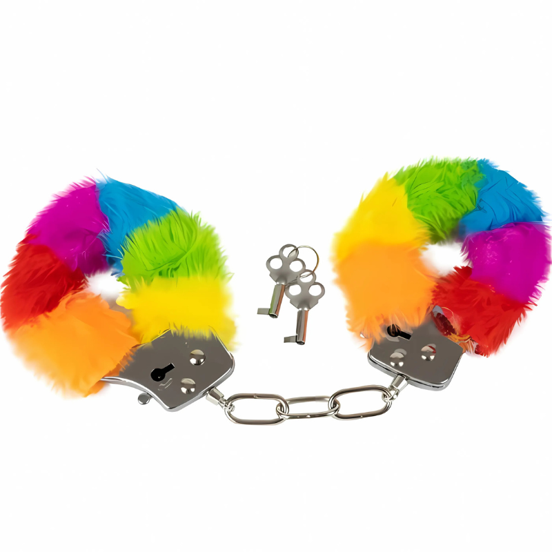 SPENCER & FLEETWOOD - ALGEMAS DE METAL COM PELO ARCO IRIS