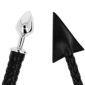 OHMAMA FETISH - DEVIL'S CAUDA COURO E METAL PLUG 7 CM - Image 2