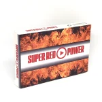 Com a nova fórmula SUPER RED POWER melhora substancialmente a potência sexual, permite ter ereções mais fortes e duradouras .