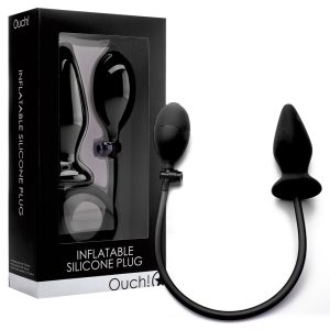 PLUG ANAL INSUFLÁVEL DE SILICONE OUCH! PRETO - Image 2