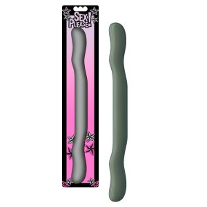 DILDO DUPLO SEX PLEASE! 18" CINZENTO - Image 2