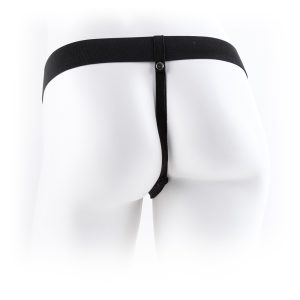 STRAP-ON OCO COM VIBRAÇÃO E TESTÍCULOS 9" FETISH FANTASY SERIES BRANCO - Image 5