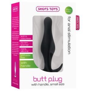 PLUG ANAL BUTT PLUG COM PEGA PRETO PEQUENO - Image 2