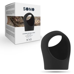 ANEL PARA O PÉNIS COM ALÇA PARA TESTÍCULOS SONO Nº45 PRETO - Image 2
