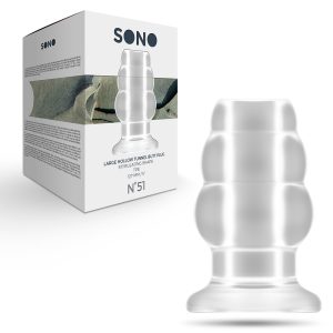 PLUG ANAL LARGE HOLLOW TUNNEL SONO Nº51 TRANSPARENTE - Image 2