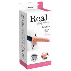 STRAP-ON OCO COM TESTÍCULOS REAL RAPTURE AIR FEELING 8" BRANCO - Image 2