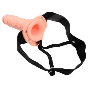 STRAP-ON OCO COM TESTÍCULOS REAL RAPTURE AIR FEELING 8" BRANCO - Image 4