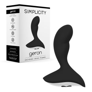VIBRADOR ANAL RECARREGÁVEL GERON SIMPLICITY PRETO - Image 2