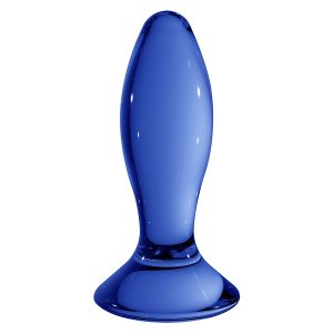 PLUG EM VIDRO FOLLOWER CHRYSTALINO AZUL - Image 1