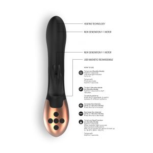 VIBRADOR COM AQUECIMENTO RECARREGÁVEL OPULENT ELEGANCE PRETO - Image 4