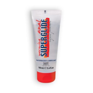LUBRIFICANTE À BASE DE ÁGUA COM EFEITO CALOR WARMING ANAL SUPERGLIDE HOT™ 100ML - Image 1