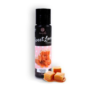 GEL LUBRIFICANTE COM SABOR A CARAMELO DE NATA SWEET LOVE SECRET PLAY 55ML - Image 2