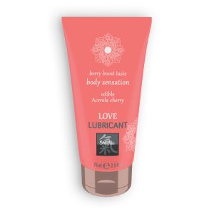 LUBRIFICANTE BEIJÁVEL LOVE BERRY BOOST COM SABOR A ACEROLA E CEREJA SHIATSU™ 75ML - Image 1