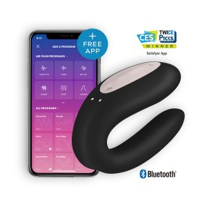 VIBRADOR DOUBLE JOY COM APP SATISFYER PRETO - Image 8