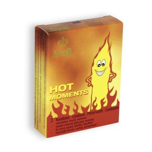PRESERVATIVOS HOT MOMENTS | 3 UNIDADES - Image 1