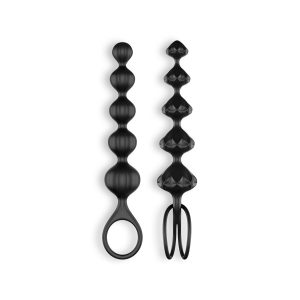 CONJUNTO DE 2 TIRAS LOVE BEADS SATISFYER PRETAS - Image 6