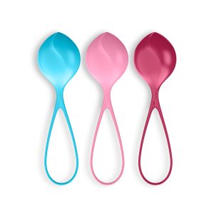 CONJUNTO DE 3 BOLAS BEN-WA STRENGTHENING BALLS SATISFYER COLORIDAS - Image 1