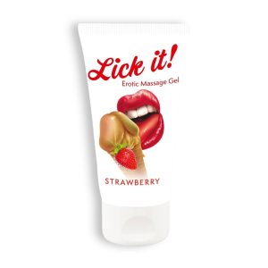 LUBRIFICANTE BEIJÁVEL LICK-IT MORANGO 50ML - Image 1